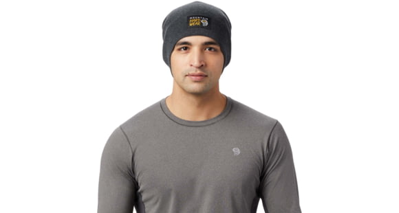 Mountain Hardwear MHW Logo Beanie - Unisex, Dark Storm, One Size, OU8266004-O/S