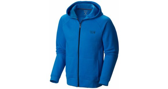 Mountain Hardwear MHW Logo Full Zip Hoody - Men's-Hyper Blue-Medium