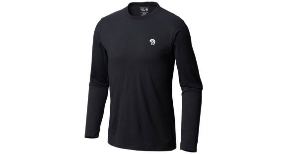 Mountain Hardwear MHW Logo Long Sleeve T - Men's, Black, Extra Large, 1817791010-XL