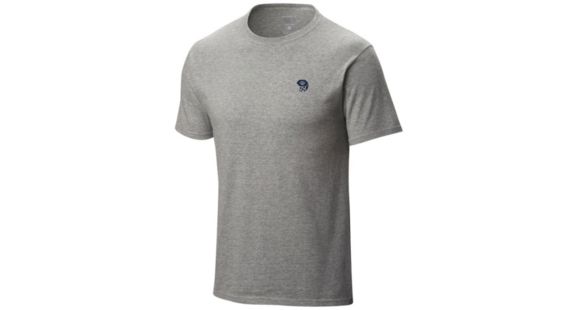 Mountain Hardwear MHW Logo Short Sleeve T - Men's-Heather Grey-Small
