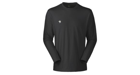 Mountain Hardwear MHW Logo Tee Long Sleeve - Men's-Heather Grey-Small