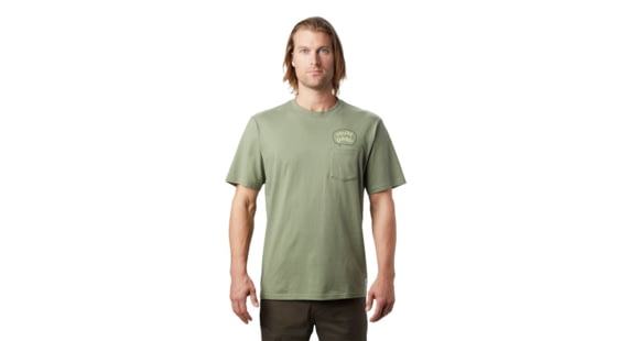 Mountain Hardwear MHW Marrow Short Sleeve Pocket Shirt - Mens, Field, Medium, 1881471354-Field-M