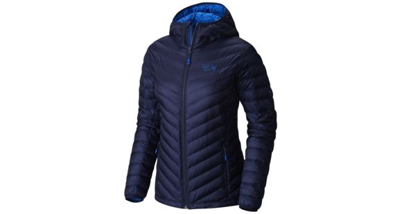 Mountain Hardwear Micro Ratio Hooded Down Jacket - Women's-Indigo Blue-X-Small