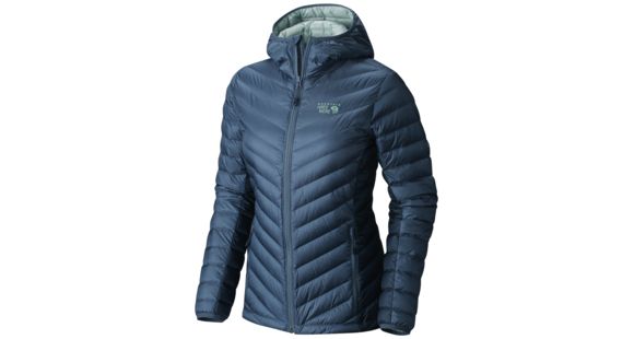 Mountain Hardwear Micro Ratio Hooded Down Jacket - Women's-Mountain/Zinc-Medium