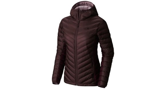 Mountain Hardwear Micro Ratio Hooded Down Jacket - Women's-Purple Plum/Marionberry-X-Large