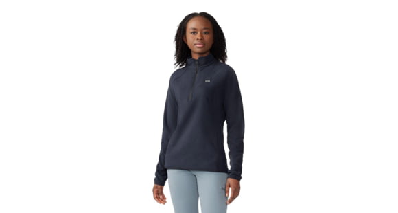 Mountain Hardwear Microchill 1/4 Zip Pullover - Women's, Black, Small, 2048281010-S