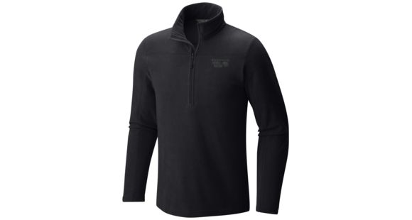 Mountain Hardwear Microchill 2.0 Zip T - Men's-Black-X-Large