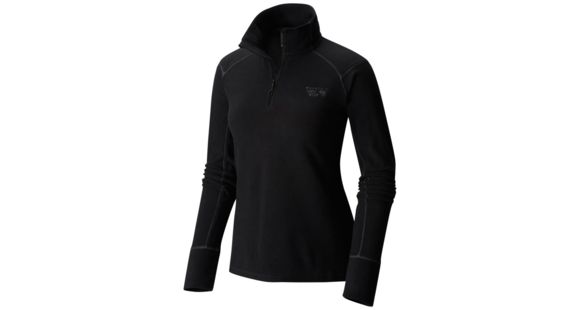 Mountain Hardwear MicroChill 2.0 Zip T - Women's, Black, Large, 1677371090-L