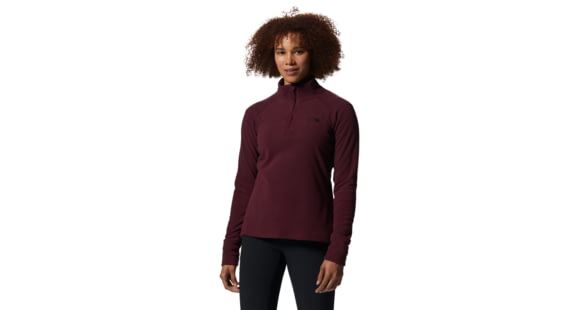 Mountain Hardwear Microchill 2.0 Zip T - Women's, Cocoa Red, Large, 1677371604-Cocoa Red-L