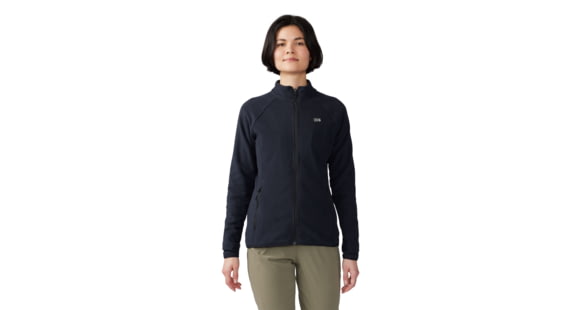 Mountain Hardwear Microchill Full Zip Jacket - Women's, Black, REGxLH, 2104881-010-XL