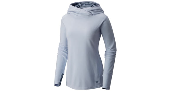 Mountain Hardwear Microchill Lite Pullover Hoody - Women's, Atmosfear, L, 1677621583-L