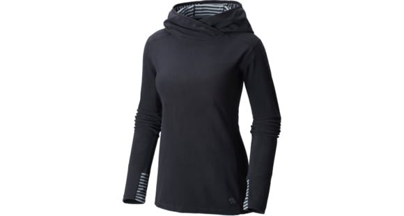 Mountain Hardwear Microchill Lite Pullover Hoody - Women's-Black-Medium