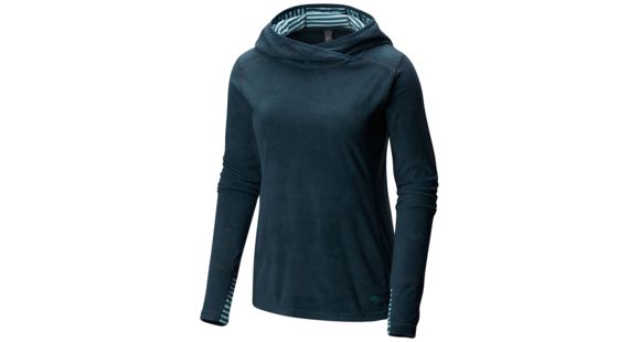 Mountain Hardwear MicroChill Lite Pullover Hoody - Women's, Blue Spruce, Medium, 1677621310-M