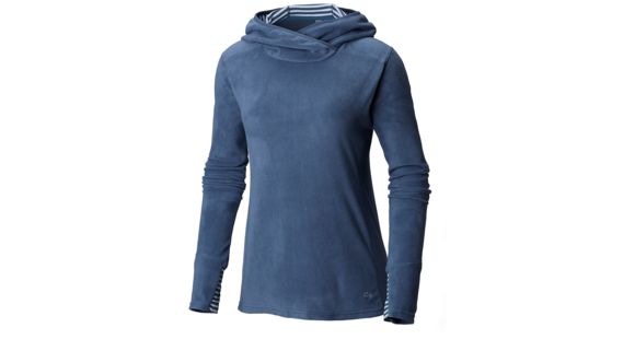 Mountain Hardwear MicroChill Lite Pullover Hoody - Women's, Zinc, Small, 1677621492-S