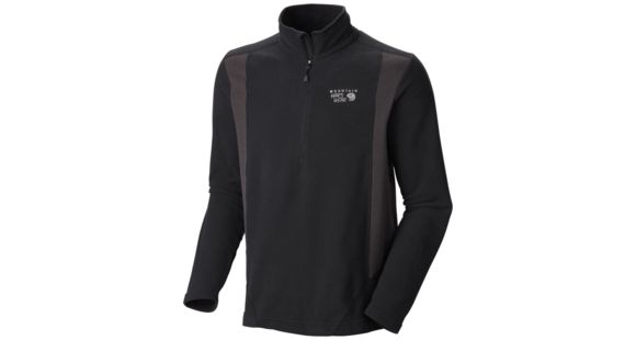 Mountain Hardwear MicroChill Tech Zip-T - Men's-Black-Large
