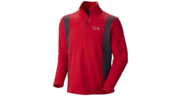 Mountain Hardwear MicroChill Tech Zip-T - Men's-Mountain Red-X-Large