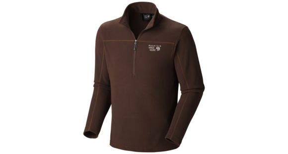 Mountain Hardwear Microchill Zip T (Clearance) - Men's-Cordovan-Medium