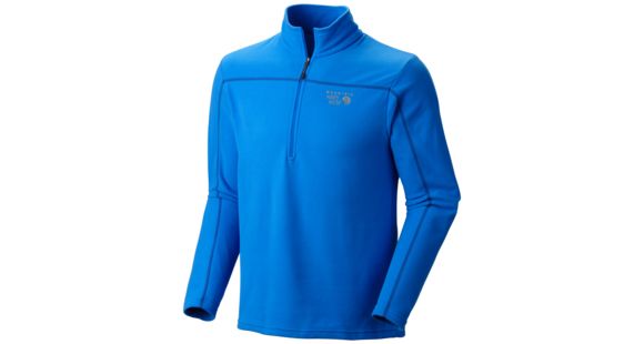 Mountain Hardwear Microchill Zip T (Clearance) - Men's-Hyper Blue-Large