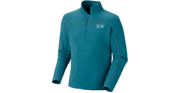 Mountain Hardwear Microchill Zip T - Men's-Jungle-Small