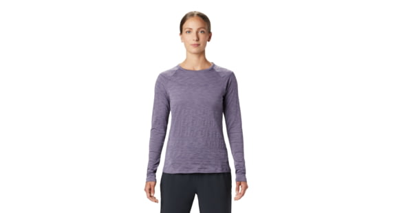 Mountain Hardwear Mighty Stripe Long Sleeve T - Women's, Dusted Sky, Small, 1847611549-S