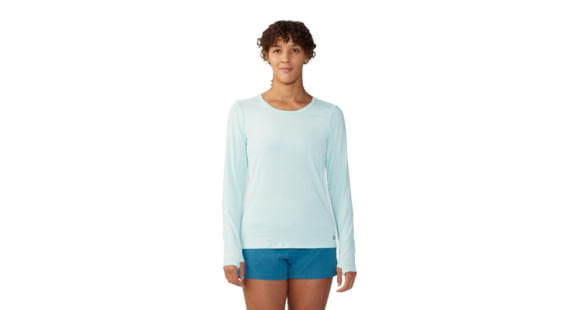 Mountain Hardwear Mighty Stripe Long Sleeve Top - Women's, Pale Ice, Extra Large, 2027941428-XL