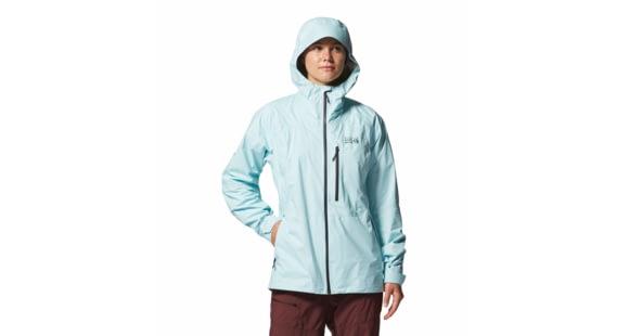 Mountain Hardwear Minimizer Gore-Tex Paclite Plus Jacket - Women's, Pale Ice, Large, 2024671428-Pale Ice-L