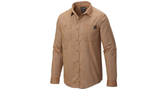 Mountain Hardwear Mittleman Long Sleeve Shirt - Men's-Golden Brown-X-Large