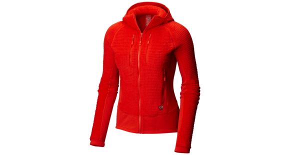Mountain Hardwear Monkey Grid Hooded Jacket - Women's, Fiery Red, Large, 1792951636-L
