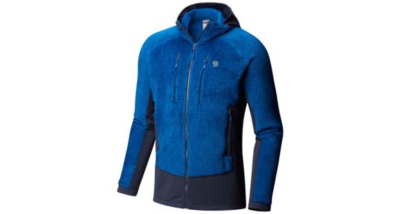 Mountain Hardwear Monkey Man Grid Hooded Jacket, Nightfall Blue, XXL, 1793001448-XXL