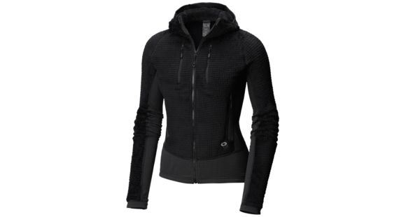 Mountain Hardwear Monkey Man Grid Hooded Jacket, Black, XXL, 1793001010-XXL