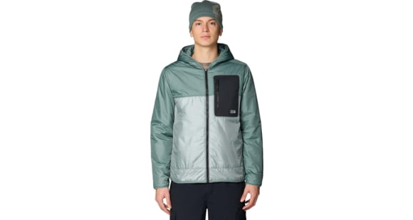 Mountain Hardwear Apres Pro Insulated Hooded Jacket - Men's, Wet Stone, Thunderhead Grey, XL, 2131801339-339-XL