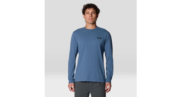 Mountain Hardwear Box Logo Long Sleeve Shirt - Men's, Adriatic Blue, M, 2142581-444-M