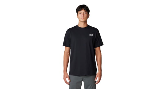 Mountain Hardwear MHW Box Logo Short Sleeve Shirt - Men's, Black, L, 2142571-010-L
