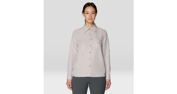 Mountain Hardwear Canyon Long Sleeve Shirts - Women's, Hemp, XL, 2110541-235-XL
