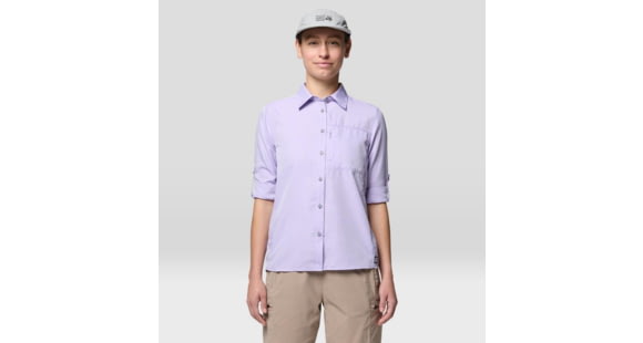 Mountain Hardwear Canyon Long Sleeve Shirts - Women's, Harbor Violet, XL, 2110541-560-XL