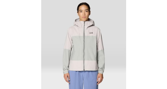 Mountain Hardwear Cloud Cipher Hooded Jacket - Women's, City Fog, Half Moon Grey, L, 2146761020-020-L