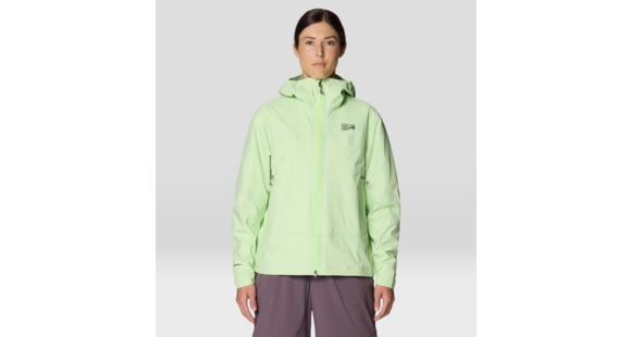 Mountain Hardwear Cloud Cipher Hooded Jacket - Women's, Frozen In Lime, L, 2146761386-386-L