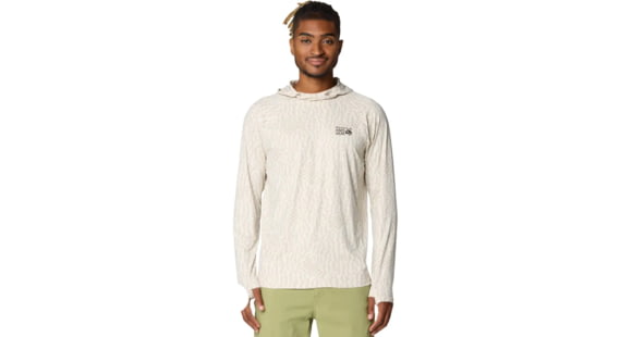 Mountain Hardwear Crater Lake Long Sleeve Hoody - Men's, Stone Digidaze Print, XXL, 190423038220