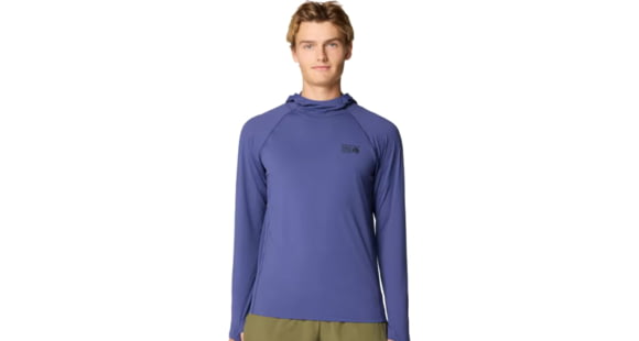 Mountain Hardwear Crater Lake Long Sleeve Hoody - Men's, Lapis Dusk, S, 190423044375