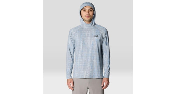 Mountain Hardwear Crater Lake Long Sleeve Hoody - Men's, Glacial Prismatic Print, XL, 1982411-098-XL