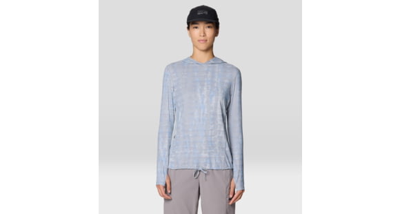 Mountain Hardwear Crater Lake Long Sleeve Hoody - Women's, Glacial Prismatic Print, XS, 1829681-100-XS