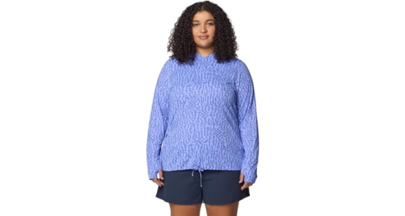 Mountain Hardwear Crater Lake Long Sleeve Hoody - Women's, Light Illusion Digidaze Print, XS, 190423023141