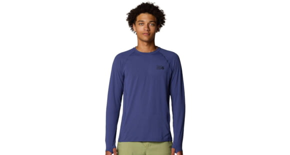 Mountain Hardwear Crater Lake Long Sleeve Top - Men's, Lapis Dusk, M, 190423016914