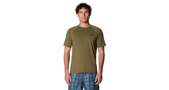 Mountain Hardwear Crater Lake Short Sleeve T-Shirt - Men's, Combat Green, XL, 1982431-353-XL