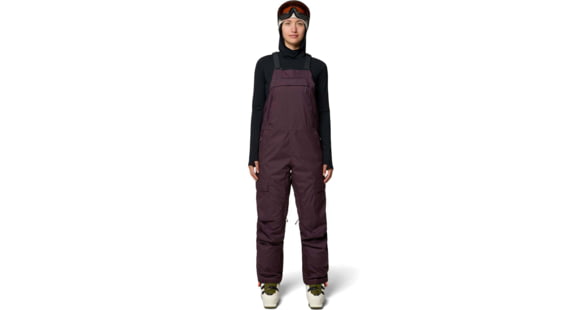 Mountain Hardwear FireFall Bib - Women's, Short Inseam Size, Deep Mulberry, LxS, 2166561510-510-L-S