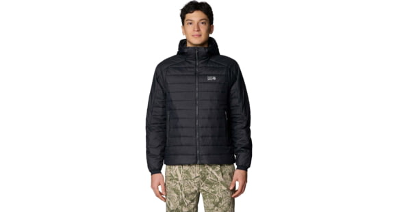 Mountain Hardwear Free Element Hooded Jacket - Men's, Black, XL, 2166201010-010-XL