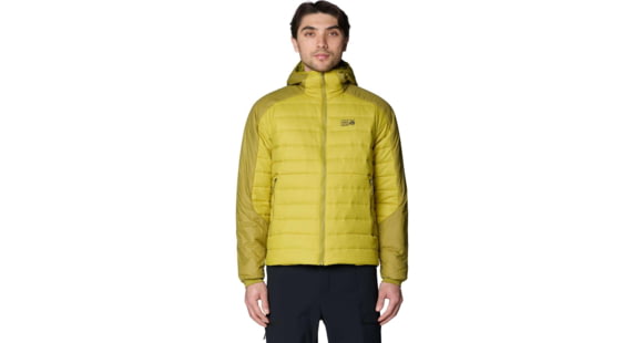 Mountain Hardwear Free Element Hooded Jacket - Men's, Lucky Chard, Bright Fatigue, L, 2166201344-344-L