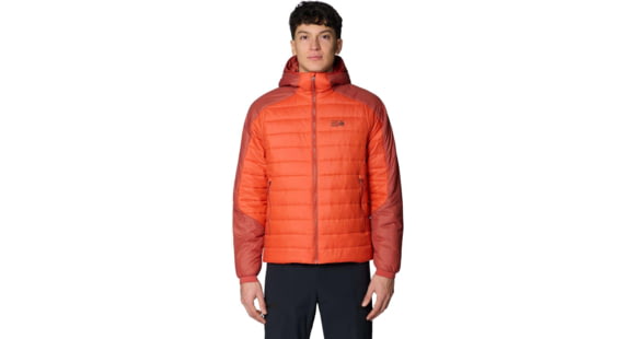 Mountain Hardwear Free Element Hooded Jacket - Men's, Aspect, Mars Red, XL, 2166201640-640-XL