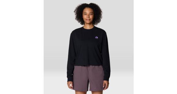 Mountain Hardwear Graphic LS Top - Women's, Black, XL, 2149611-010-XL