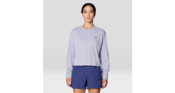 Mountain Hardwear Graphic LS Top - Women's, Hardwear Grey Heather, XS, 2149611-057-XS